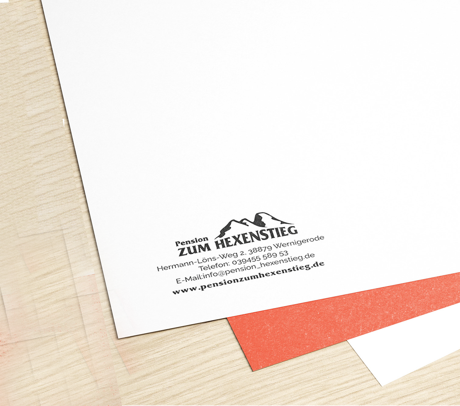 Mockup-Geschäftspapier