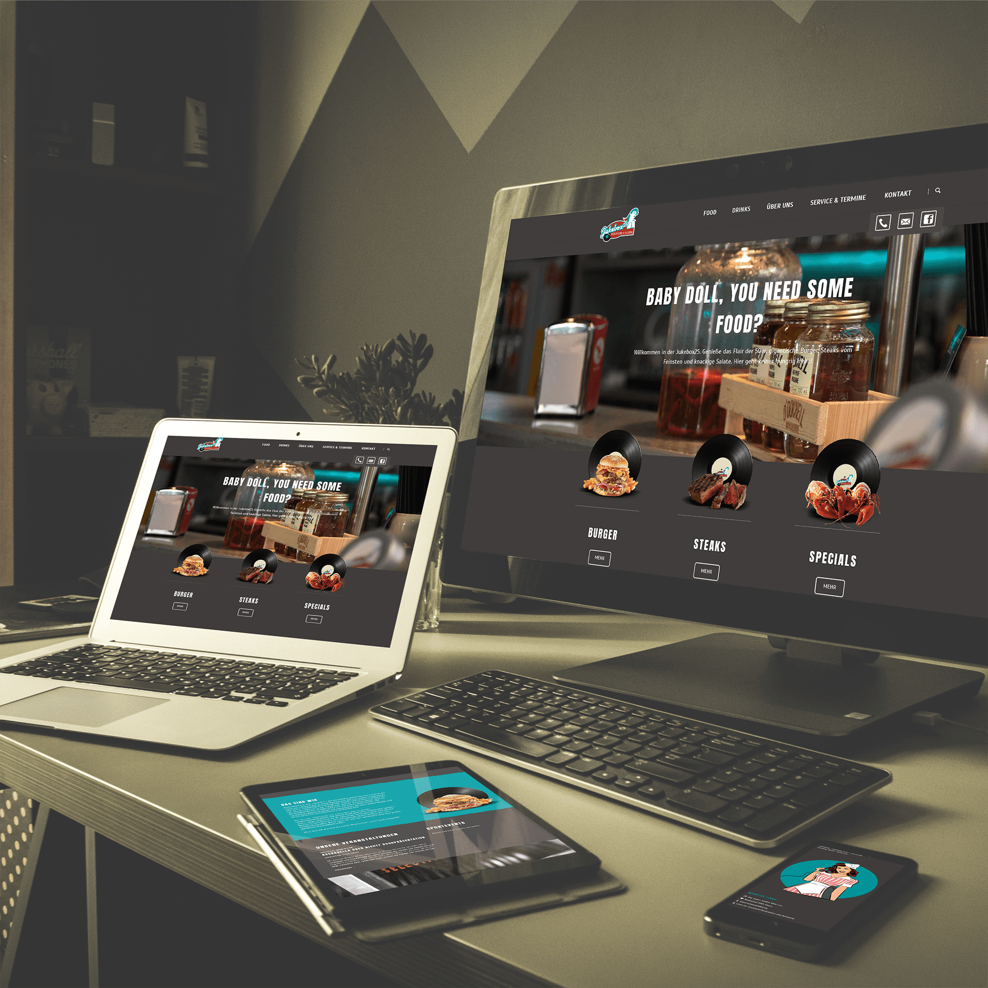 Webseiten Mockup