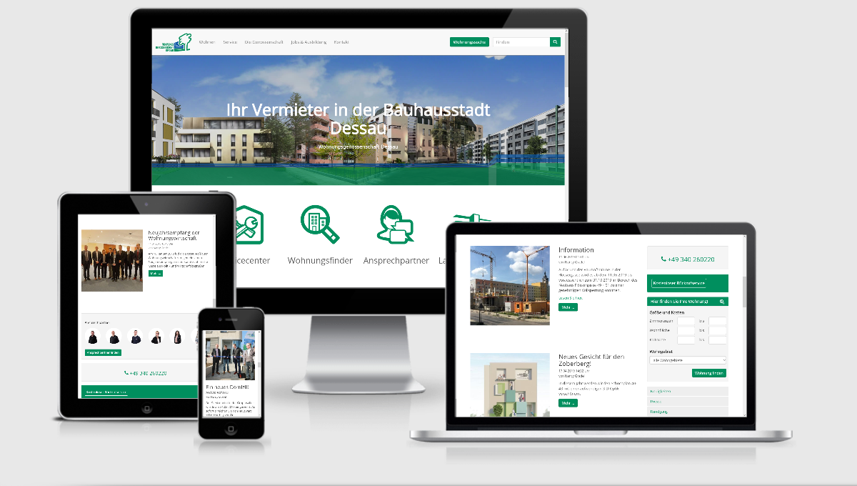 Mockup Webseite